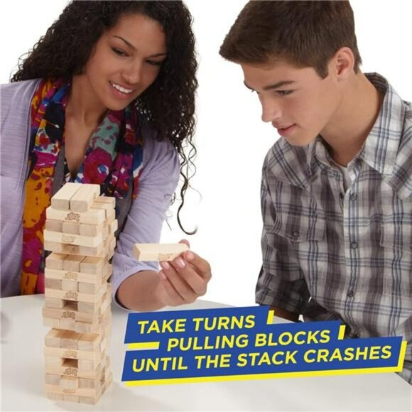 Jenga Original Wood Block Game Stacking Tower Family Party Game for Kids - Picture 5 of 7